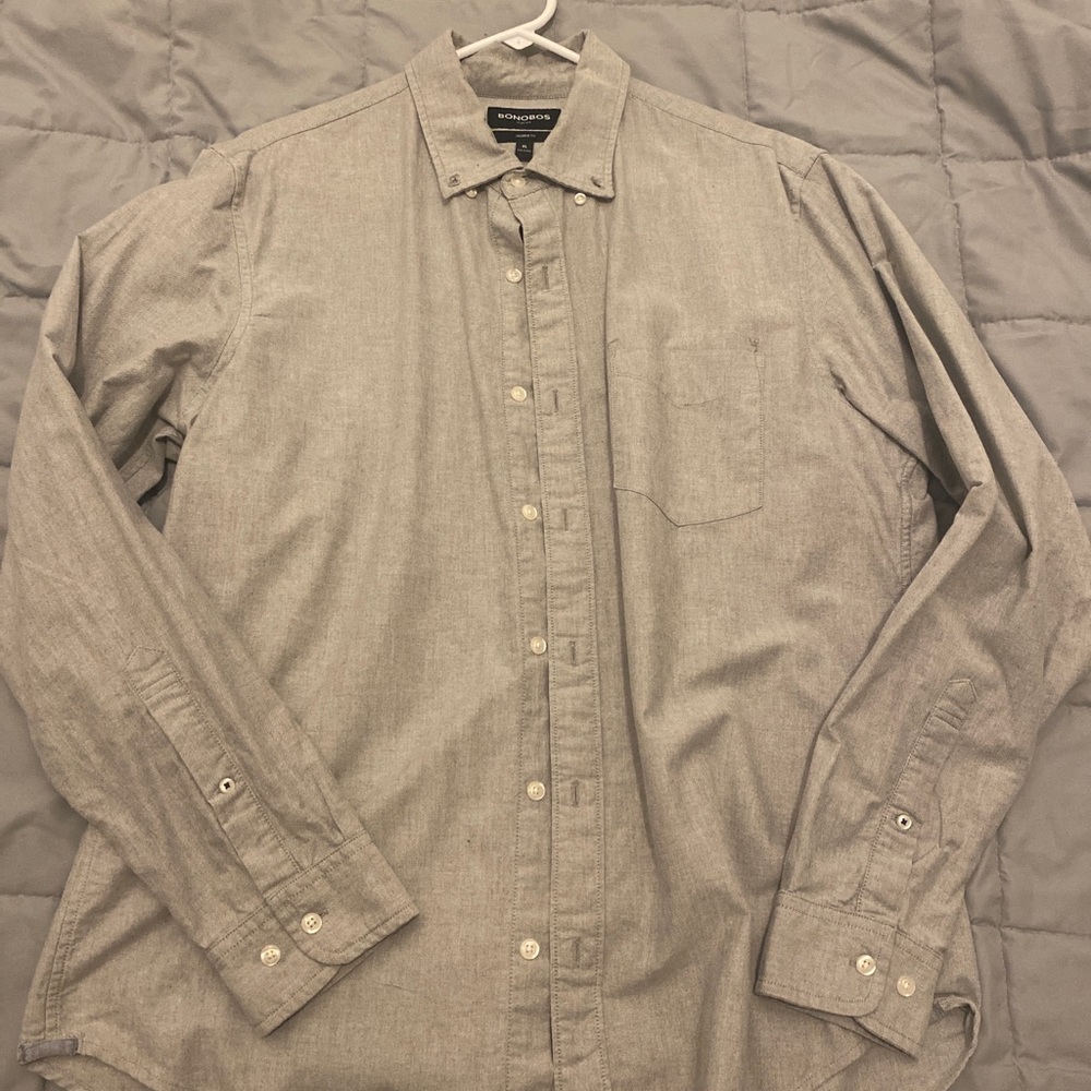Bonobos Oxford Button Down Dress Shirt Mens XL Tailored Fit
